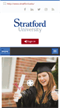 Mobile Screenshot of online.stratford.edu
